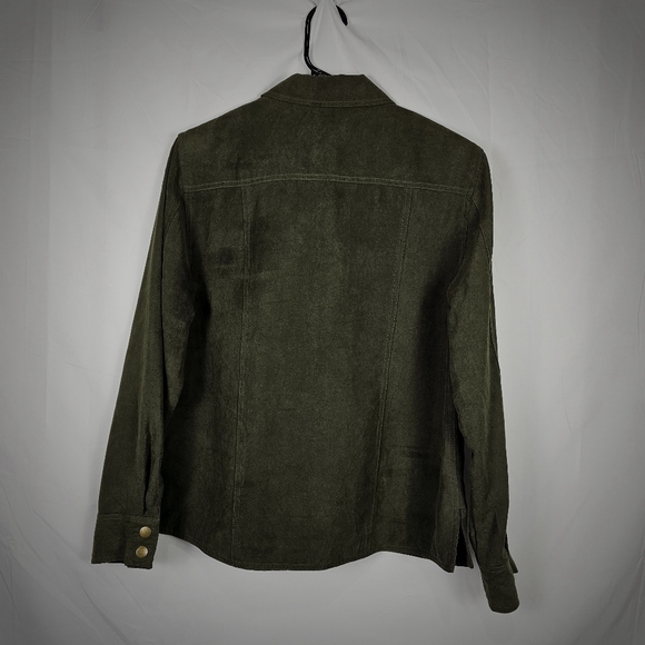 Alfred Dunner Womens Green Button Up Long Sleeve. - Picture 7 of 9